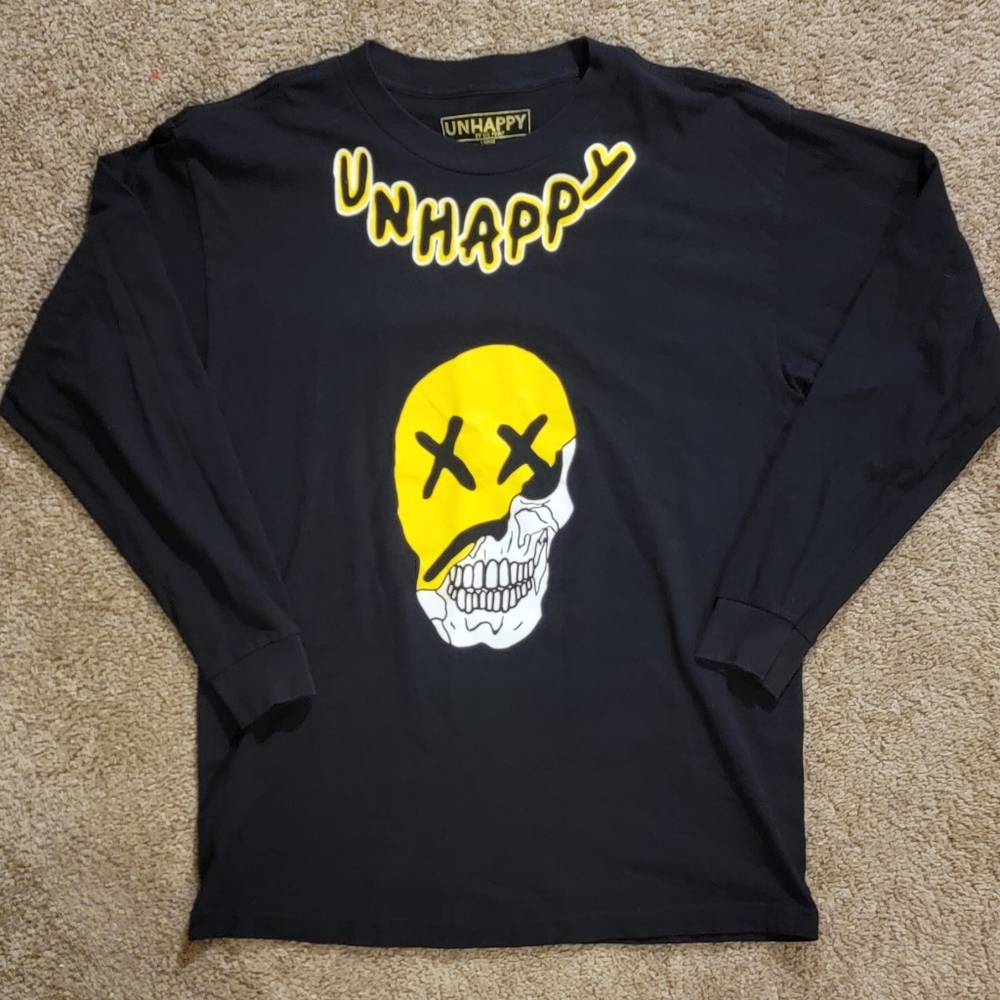 UnHappy Lil Pump Tshirt Long Sleeve Sz Lg